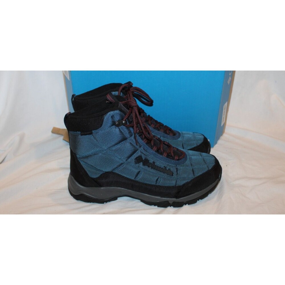 Columbia Men's Firecamp 200g Insulation Waterproof Boots Petrol Blue Black 10 W